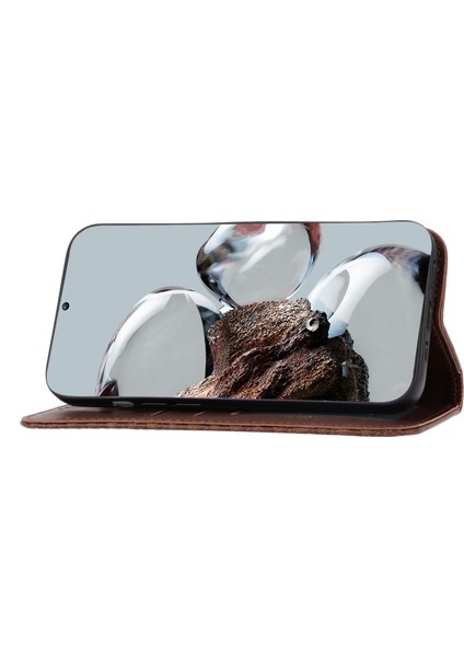 Xiaomi Için 12T 5g/redmi K50 Ultra 5g Rhombus Desen Baskılı Pu Deri Stand Buzağı Dokusu Şok Geçirmez Telefon Cüzdan Kapağı Strap-Brown (Yurt Dışından) fiyatları