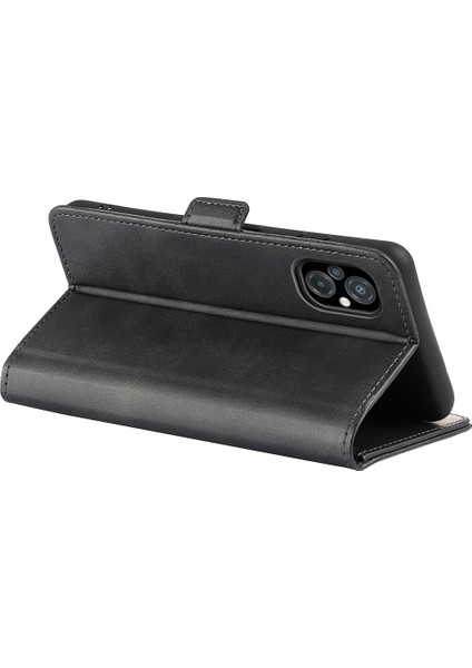 Xiaomi Için Poco M5 Için 4g Buzağı Dokulu Pu Deri Flip Stand Telefon Cüzdan Kılıfı Çift Manyetik Koşu Koruyucu Kabuk Black (Yurt Dışından) indirimleri