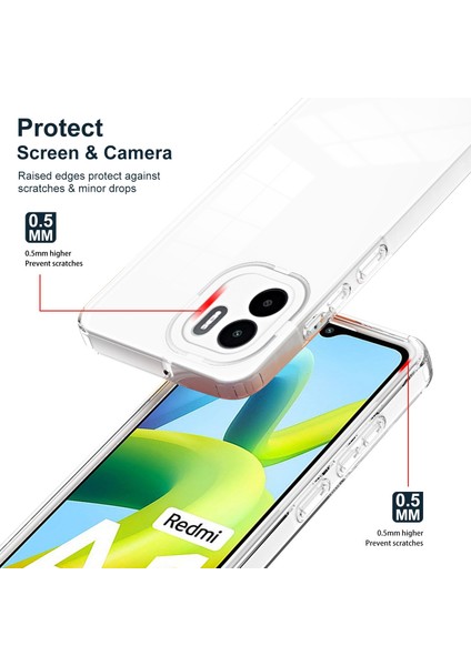 Xiaomi Redmi A1 4g/a2 4g Için Çizik Geçirmez Kapak 3'ü 3'ü Açık Tpu Arka Plaka+Pc Kamera Koruma Yüzüğü Telefon Geri Kılıf Beyaz (Yurt Dışından) fiyatları