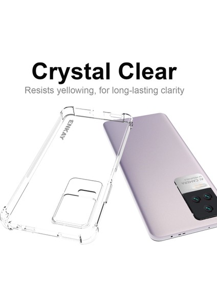 Xiaomi Poco F4 5g/redmi K40S 5g Kristal Berraklığında Kayma Önleyici Telefon Kapağı Dört Köşe Geliştirilmiş Düşme Koruma Çantası Için Tpu Ince Kasa (Yurt Dışından) indirimleri