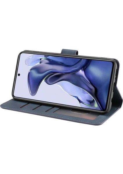 Xiaomi Için Poco M4 Pro 4g Pu Deri Dal Damla Geçirmez Koruma Telefon Kılıfı Cüzdan Stand Koruyucu Kapak Kayış Mavisi (Yurt Dışından) modelleri