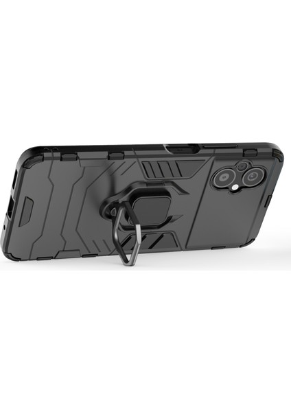 Xiaomi Poco M5 Için 4g Anti-Drop Anti-Drop Telefon Kılıf Halka Tutucu Kickstand Sabit Pc Yumuşak Tpu Akıllı Telefon Kapak Black (Yurt Dışından) fiyatları