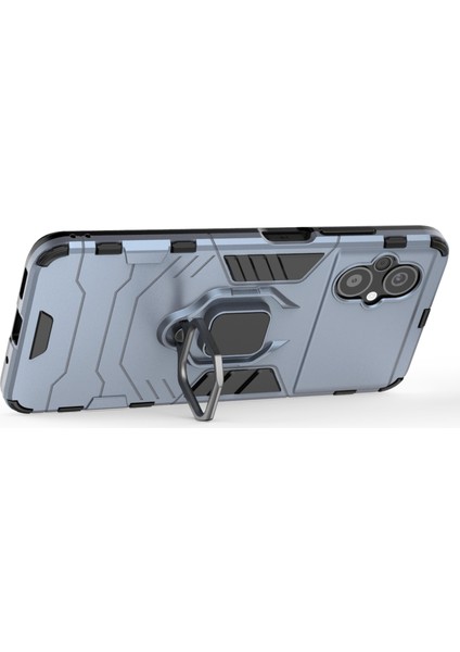 Xiaomi Poco M5 Için 4g Anti-Drop Anti-Drop Telefon Kılıf Halka Tutucu Kickstand Sabit Pc Yumuşak Tpu Akıllı Telefon Kapak-Blue (Yurt Dışından) fiyatları