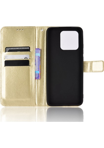 Manyetik Kapatma Cüzdan Xiaomi Için Telefon Kılıfı Redmi 10C Pu Deri Folio Flip Cover Çılgın At Doku Doku Kabuğu Strap-Gold (Yurt Dışından) indirimleri
