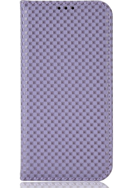 Xiaomi Için 12 Lite 5g Anti-Çizgi Anti-Çizelge Kılıfı Manyetik Izgara Doku Pu Deri Stand Telefon Cüzdan Kapak Işık Mor (Yurt Dışından) indirimleri