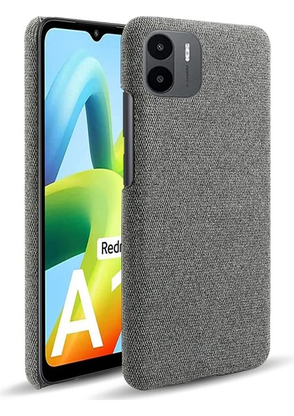 Xiaomi Redmi A1 4g/a2 4g Bez Doku Doku Anti-Damla Telefon Kılıfı Düz ​​renk Sert Pc Koruyucu Kapak-Grey (Yurt Dışından)