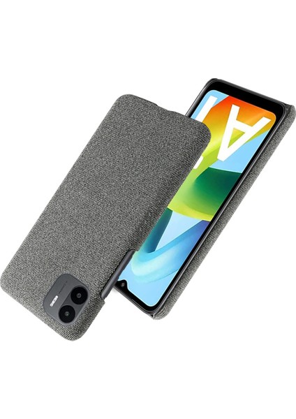 Xiaomi Redmi A1 4g/a2 4g Bez Doku Doku Anti-Damla Telefon Kılıfı Düz ​​renk Sert Pc Koruyucu Kapak-Grey (Yurt Dışından)