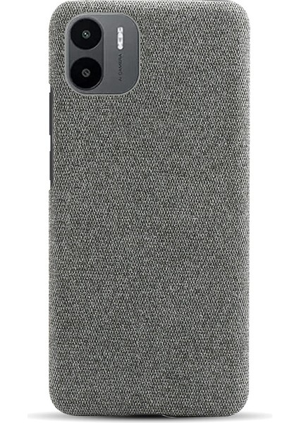 Xiaomi Redmi A1 4g/a2 4g Bez Doku Doku Anti-Damla Telefon Kılıfı Düz ​​renk Sert Pc Koruyucu Kapak-Grey (Yurt Dışından)