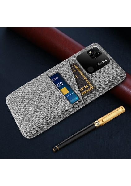Çift Kart Yuvaları Bez+Pc Kılıfı Xiaomi Redmi 10A 4g, Kumaş Doku Anti-Fall Koruyucu Telefon Kapak Işık Gri (Yurt Dışından) indirimleri