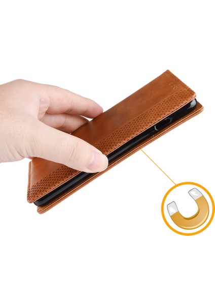Xiaomi Poco X4 Pro 5g Mozaik Baskılı Vintage Deri Kitap Kılıfı Görüntüleme Stand Stand Cüzdan Manyetik Absorpsiyon Flip Kapak-Kahverengi (Yurt Dışından) indirimleri