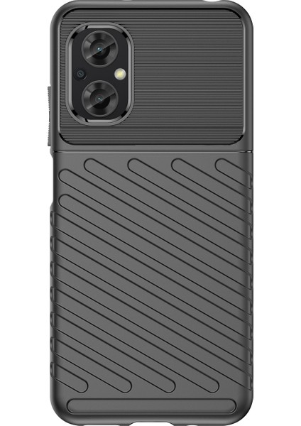 Xiaomi Poco M5 Için 4g Thunder Serisi Kalınlaştırılmış Tpu Damla Geçirmez Telefon Kılıfı Twill Doku Slip Anti-Slip Koruyucu Kapak Black (Yurt Dışından) modelleri