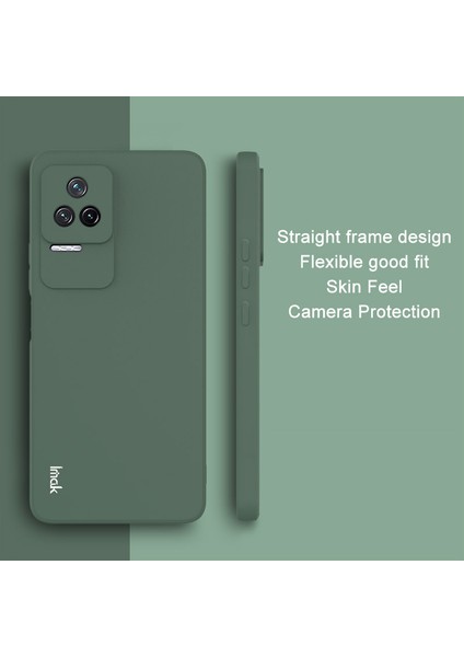 Xiaomi Redmi K50/K50 Pro, Düz Kenar Kesik Tpu Koruyucu Kapak Midnight Green Için Yumuşak Kılıf (Yurt Dışından)