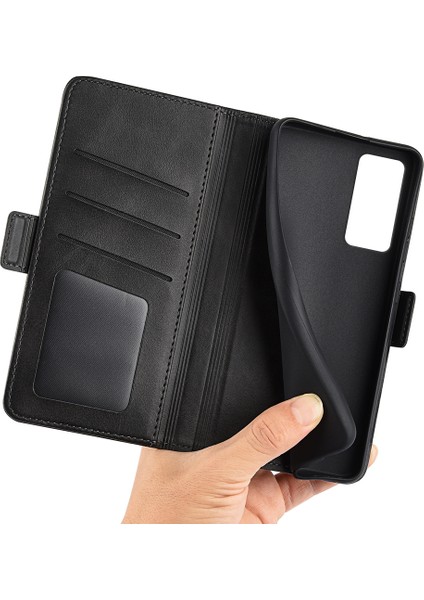 Xiaomi Için 12 Lite Cüzdan Stand Fonksiyonu Slip Slip Grip Dokulu Kılıf Pu Deri Manyetik Cep Telefonu Protector-Black (Yurt Dışından) fiyatları