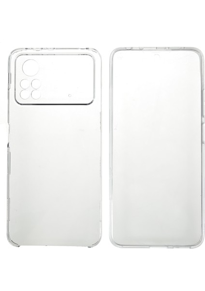 Xiaomi Poco X4 Pro 5g Söndürülebilir 2-1 Arada Pet+Tpu+Akrilik Telefon Kılıf Anti Drop Tam Koruma Kapağı (Yurt Dışından)