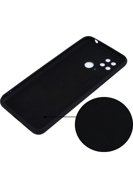 Xiaomi Redmi Için 10C Hassas Kesimler Sıvı Silikon Kılıf Yumuşak Mikrofiber Astar Damla Koruma Ince Ince Kapak Kayış-Siyah ile (Yurt Dışından) fiyatları