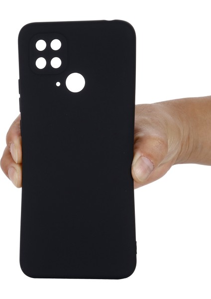 Xiaomi Redmi Için 10C Hassas Kesimler Sıvı Silikon Kılıf Yumuşak Mikrofiber Astar Damla Koruma Ince Ince Kapak Kayış-Siyah ile (Yurt Dışından) indirimleri