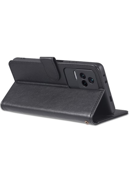 Xiaomi Için Redmi K50 PRO/K50 Cüzdan Telefon Kılıfı Dokulu Pu Deri Folyo Flip Kitap Kapağı Tpu Şok Geçirmez Stand Case-Black (Yurt Dışından) fırsatları