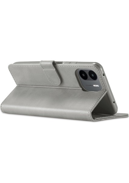 Xiaomi Için Pu Deri Telefon Kılıfı Redmi A1 4g/a2 4g Buzağı Dokusu Manyetik Toka Cüzdan Tam Koruma Cep Telefonu Kapak Grey (Yurt Dışından) fırsatları