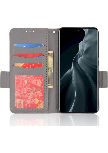 Xiaomi 12 Lite 5g Için Litchi Doku Telefon Kapağı, Cüzdan Standı Pu Deri Yan Manyetik Koşu Kılıf Grey (Yurt Dışından) fiyatları