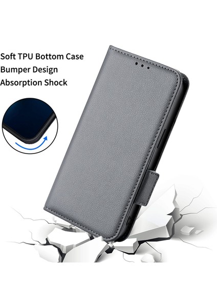 Xiaomi 12 Lite 5g Için Litchi Doku Telefon Kapağı, Cüzdan Standı Pu Deri Yan Manyetik Koşu Kılıf Grey (Yurt Dışından) indirimleri