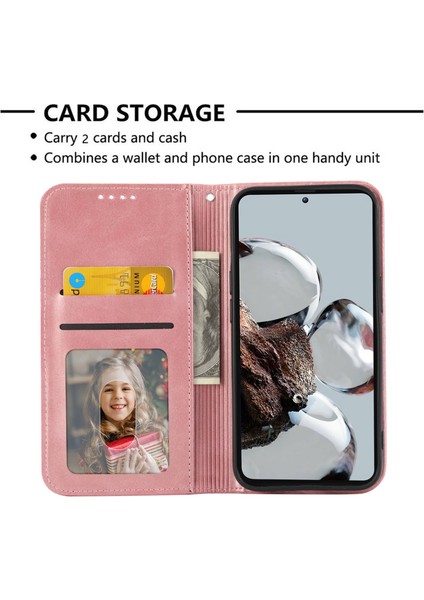 Xiaomi Için 12T 5g/redmi K50 Ultra 5g Rhombus Desen Baskılı Pu Deri Stand Buzağı Dokusu Şok Geçirmez Telefon Cüzdan Kapağı Strap-Rose Altın (Yurt Dışından) modelleri