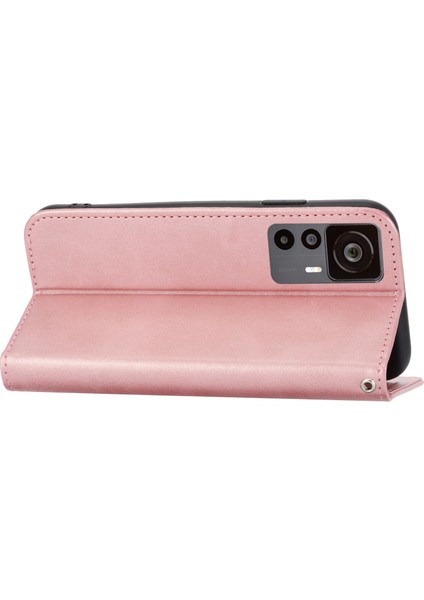 Xiaomi Için 12T 5g/redmi K50 Ultra 5g Rhombus Desen Baskılı Pu Deri Stand Buzağı Dokusu Şok Geçirmez Telefon Cüzdan Kapağı Strap-Rose Altın (Yurt Dışından) fırsatları