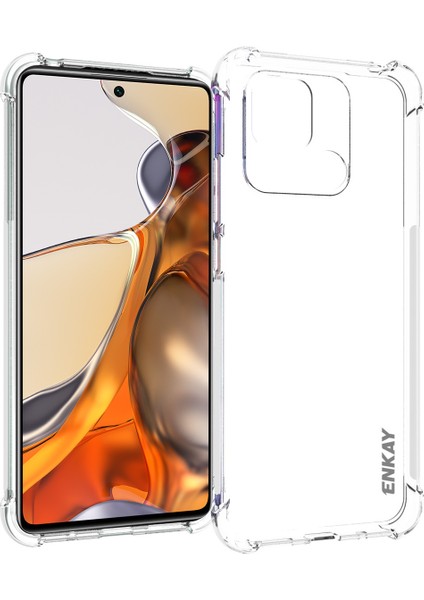 Xiaomi Redmi 10C/10 (Hindistan) Kayma Önleyici Kenar Tpu Kasası Kristal Temiz Ince Kapak Dört Köşe Gelişmiş Düşme Koruma Telefonu Kasası (Yurt Dışından)