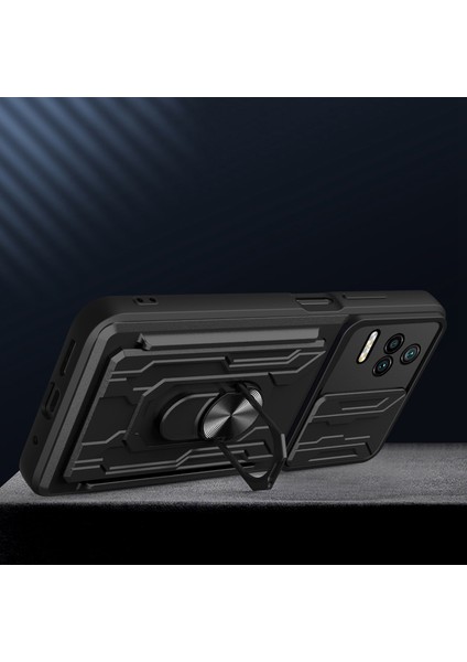 Xiaomi Redmi K40S Için 5g/poco F4 5g Kart Tutucu Halk Kickstand Telefon Kasa Kamera Kapağı Pc+Tpu Hibrid Kabuk Black (Yurt Dışından) fiyatları