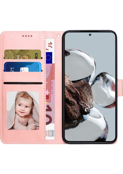 Xiaomi 12T 5G/12T Pro 5g/redmi K50 Ultra 5g Pu Deri+Tpu Şok Geçirmez Cüzdan Kapağı Folio Flip Stant Stand Telefon Kılıfı (Yurt Dışından) modelleri