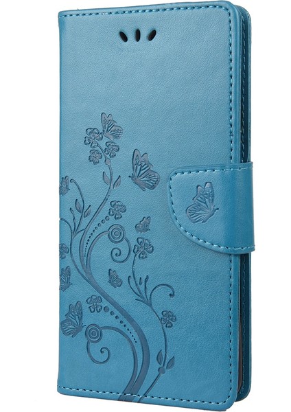 Xiaomi Redmi Için 10C Kelebek Çiçeği Baskılı Folio Flip Pu Deri Kılıf Stand Cüzdan Kapak Mavisi (Yurt Dışından) indirimleri