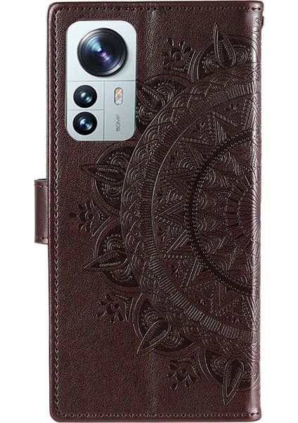 Xiaomi Için 12 Lite Baskılı Mandala Çiçek Deri Kılıf Cüzdanı Telefon Stand Kapağı Bilek Kayış-Kahverengi (Yurt Dışından) indirimleri