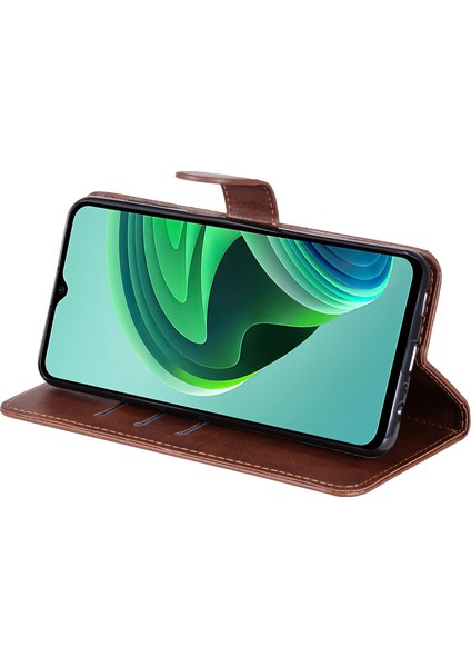 Xiaomi Için Redmi Xiaomi Için Redmi Not 11E 5g/redmi 10 5g/redmi 10 Prime+ 5g Fermuarlı Cep Külten Pu Deri Telefon Kabuğu Folio Flip Cüzdan+ Stand Telefon Kılıfı Aksesuar-Brown (Yurt Dışından) fırsatları