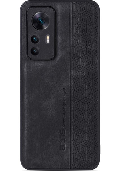 Xiaomi 12T 5g/redmi K50 Ultra 5g Anti-Slatch Anti-Clatf Cep Telefonu Kapak Kabuğu Baskılı Pu Desen Pu Deri+Tpu Telefon Kılıfı Black (Yurt Dışından) modelleri