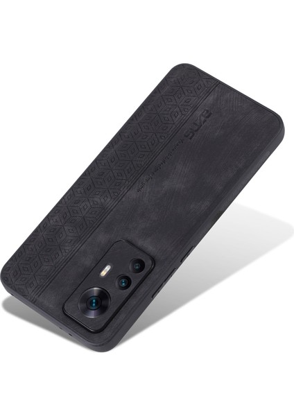 Xiaomi 12T 5g/redmi K50 Ultra 5g Anti-Slatch Anti-Clatf Cep Telefonu Kapak Kabuğu Baskılı Pu Desen Pu Deri+Tpu Telefon Kılıfı Black (Yurt Dışından) fırsatları