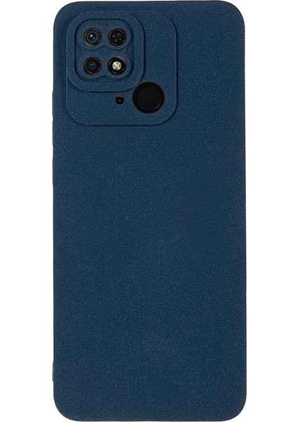 Xiaomi Redmi Için 10C Cep Telefonu Kapağı Çizgi Anti Çift Taraflı Mat Yumuşak Tpu Telefon Koruyucu Kabuk Navy Mavi (Yurt Dışından)