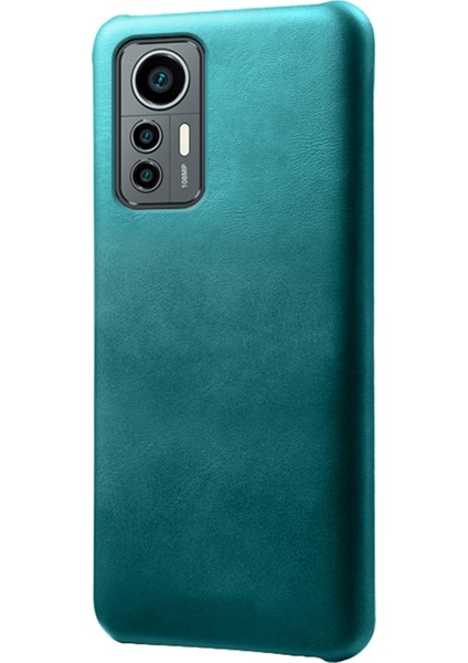 Xiaomi Için 12 Lite 5g Giyim Dayanıklı Buzağı Dokulu Pu Deri Kaplama Sabit Pc Anti Drop Cep Telefon Kılıfı Kapak Yeşil (Yurt Dışından)