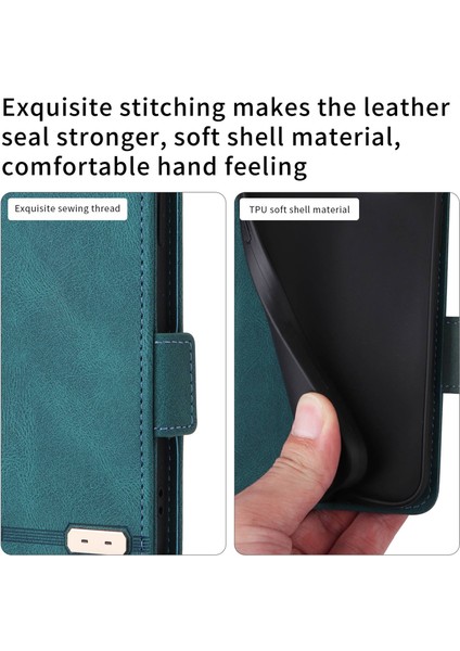 Xiaomi Redmi Için 10C Pu Deri Deri Cüzdan Koruyucu Telefon Kılıfı Stand Kitap Tasarımı Şok Geçirmez Tpu Iç Kabuk Anti-Çizelge Kapak Blue (Yurt Dışından) modelleri