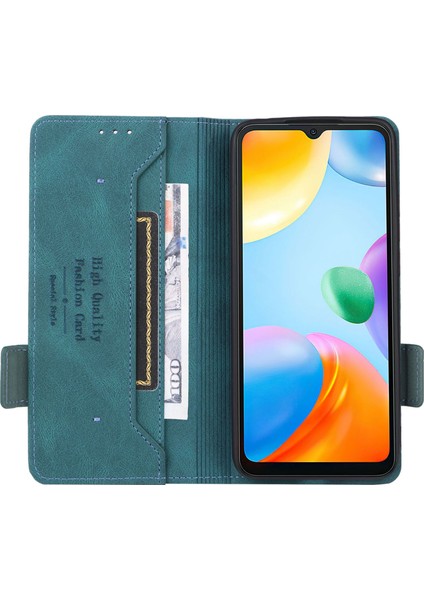 Xiaomi Redmi Için 10C Pu Deri Deri Cüzdan Koruyucu Telefon Kılıfı Stand Kitap Tasarımı Şok Geçirmez Tpu Iç Kabuk Anti-Çizelge Kapak Blue (Yurt Dışından) fırsatları