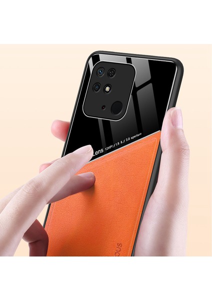 Xiaomi Redmi Için 10C Dokulu Deri Hassas Kesimler Telefon Kılıfı Yumuşak Tpu Sabit Pc Sıralamaya Dayanıklı Koruyucu Kapak Manyetik Metal Yeşil (Yurt Dışından) fırsatları