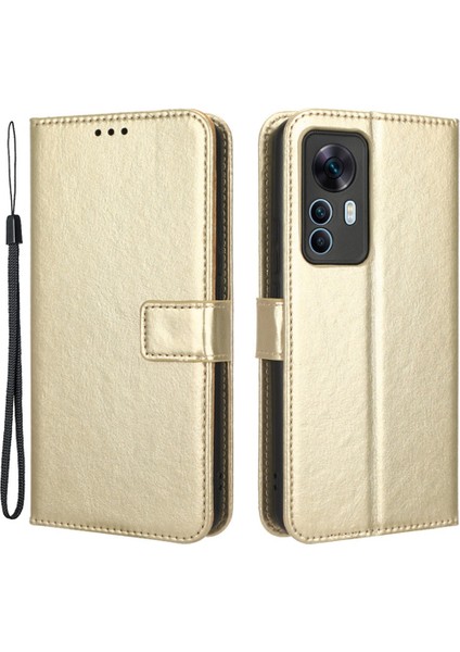 Xiaomi 12T 5G/12T Pro 5g/redmi K50 Ultra 5g Telefon Stand Cüzdan Koruyucu Kılıf Çılgın At Doku Pu Deri Kullanım (Yurt Dışından)