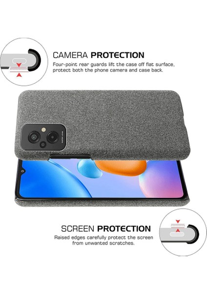Xiaomi Redmi Için 11 Prime 4g Şok-Absorpsiyon Cep Telefon Kılıfı Kabuk Düz Renk Sert Pc+Bez Telefon Kapak-Grey (Yurt Dışından) indirimleri