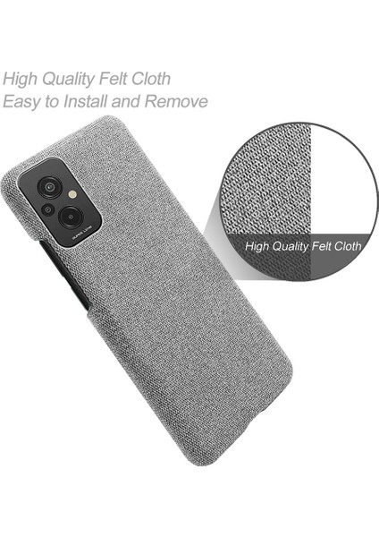 Xiaomi Redmi Için 11 Prime 4g Şok-Absorpsiyon Cep Telefon Kılıfı Kabuk Düz Renk Sert Pc+Bez Telefon Kapak Işık Gri (Yurt Dışından) fırsatları
