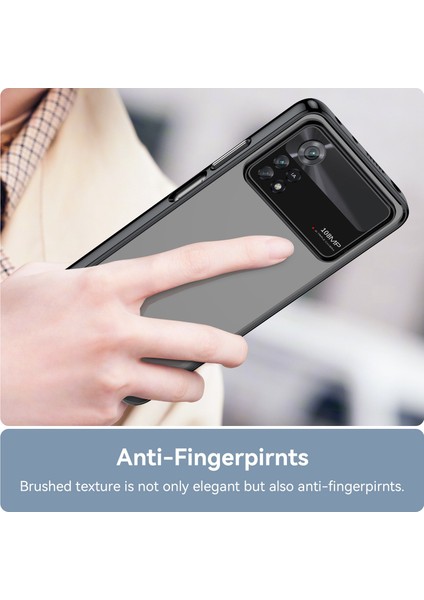 Xiaomi Poco X4 Pro 5g Sabit Akrilik Yumuşak Tpu Kasası Bağımsız Düğmeler-Black ile Şeffaf Telefon Kapağı (Yurt Dışından) indirimleri
