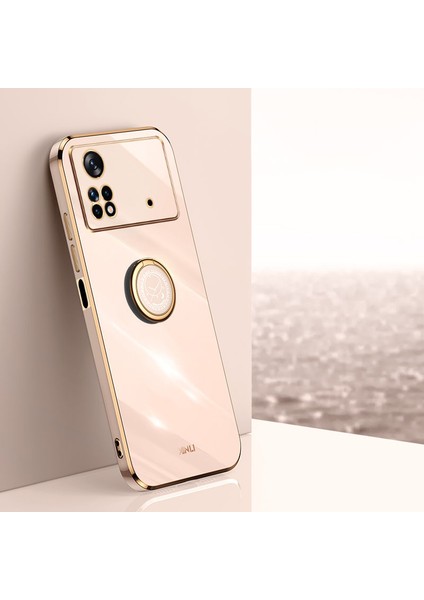 Xiaomi Poco X4 Pro 5g Için Xinli Elektrapılaşma Telefon Kılıfı, Kickstand-Pink ile Esnek Tpu Arka Kapağı (Yurt Dışından) indirimleri