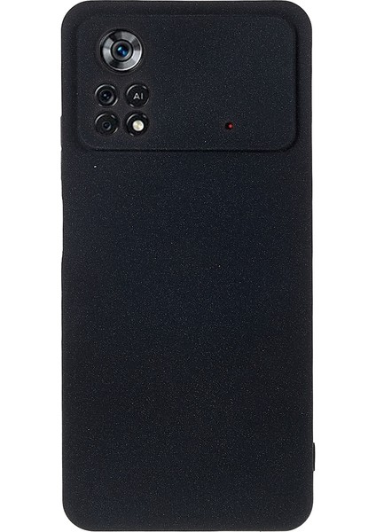 Xiaomi Poco X4 Pro 5g Önem Anti-Fingerprint Tpu Telefon Geri Kapak Anti-Çizgi Çift Taraflı Mat Telefon Kılıfı Kabuk Black (Yurt Dışından)