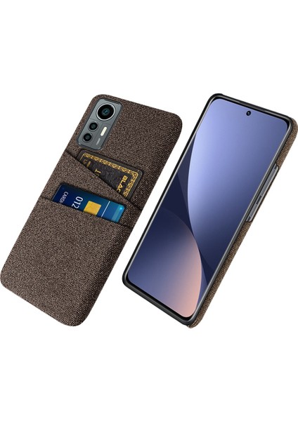 Xiaomi Için 12 Lite 5g Ultra Ince Kumaş Doku Çift Kart Yuvası ile Giyim Dayanıklı Telefon Kılıfı (Yurt Dışından)