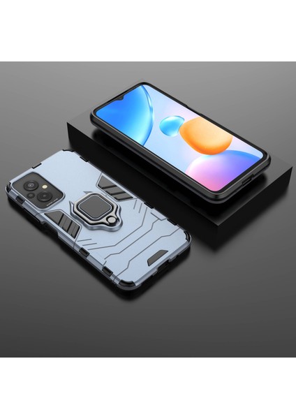 Xiaomi Redmi Için 11 Prime 4g Ring Tutucu Kickstand Telefon Kılıfı Sabit Pc Yumuşak Tpu Anti-Drop Koruyucu Kapak Mavisi (Yurt Dışından) indirimleri