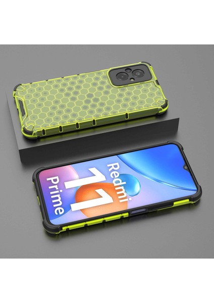 Xiaomi Redmi Için 11 Prime 4g Petek Doku Doku Anti-Drop Telefon Kılıfı Yumuşak Tpu+Sert Pc Hibrid Kapak Yahudi (Yurt Dışından) modelleri