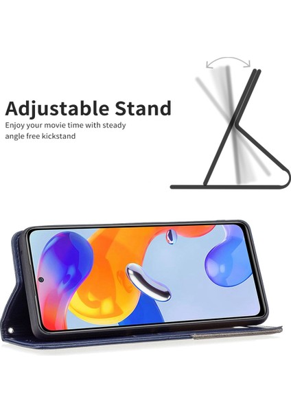 Xiaomi Için 12 Lite Geometrik Basılı Manyetik Otomatik Ahmsorbed Pu Deri Kapak Kart Tutucu Stand Iç Tpu Kasa Mavisi (Yurt Dışından) fiyatları