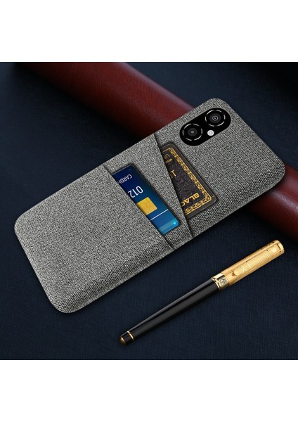 Xiaomi Poco M4 Için 5g Çizgi Anti-Çizelge Kılıfı Yumuşak Dokunmatik Kumaş Doku Pc Arka Kapak Çift Kart Tutucu Grey (Yurt Dışından) indirimleri